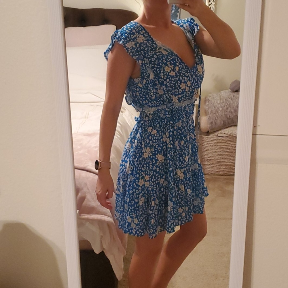 Blue dress MEDIUM Karlie brand new